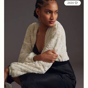 Maeve Faux Fur Shrug